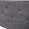 Full Size Upholstered Platform Bed with Storage Headboard, LED, USB Charging and 2 Drawers
